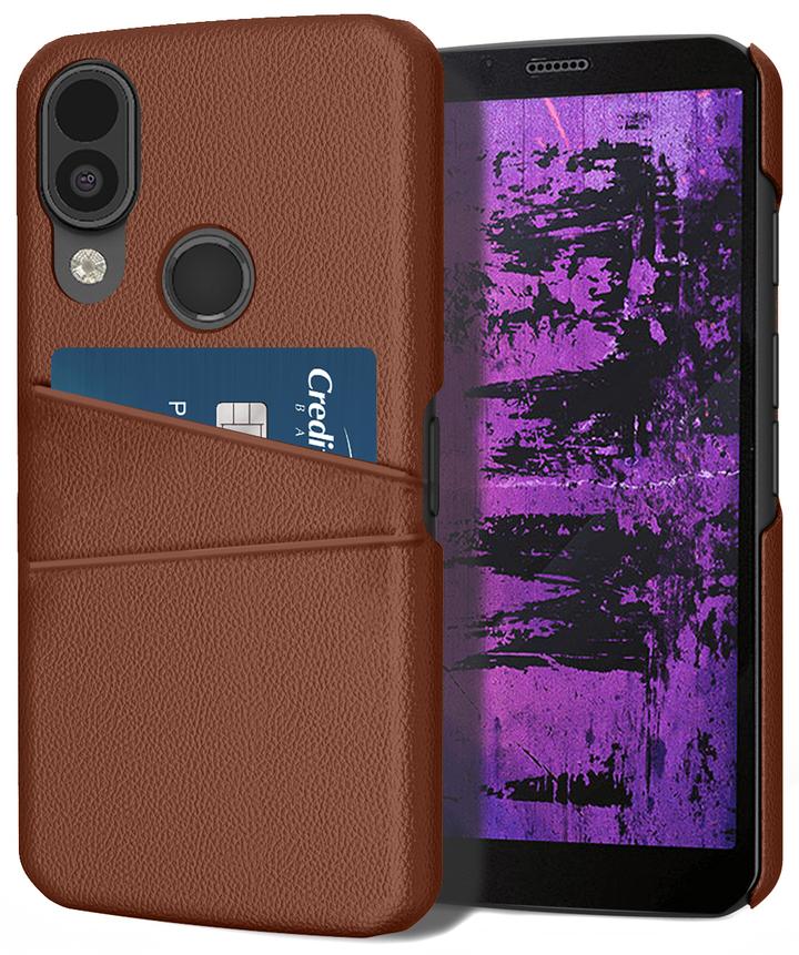 Vegan Leather Credit Card Wallet Case, Cat S62